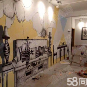 2016年6月浙江宁波奉化艾盛。春天里样板房手绘清水样板房案例