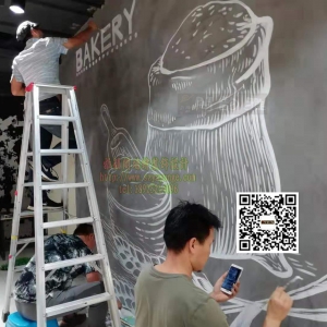 2019年10月新概念百货超市Grace为盛百货超市（观澜店）手绘壁画