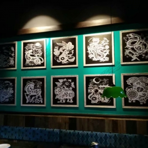 2017年6月《爱上饭》主题餐厅（龙华汽车站保利店）墙绘壁画
